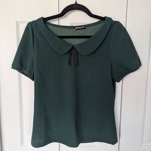 Allegra K Peter Pan Collar Blouse